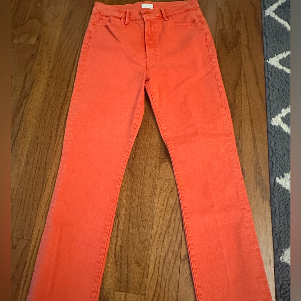 Mother The Swooner Rascal Ankle Jeans in Hot Spring Size 24